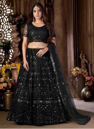 Buy FabcartzWomen's Self Design Semi-stitched Lightweight And Comfortable  Casual wear Semi-stitched Lehenga Choli (C_T_915_Brown & Black &  Yellow_Free Size) at Amazon.in