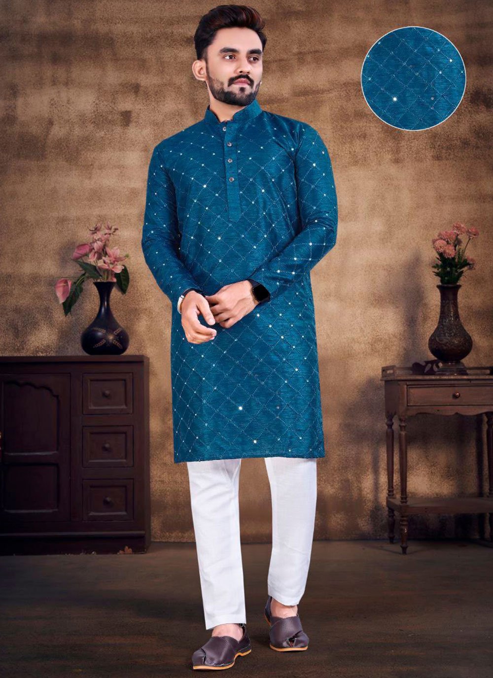 Magnificent Readymade Men Groom Sherwani For Wedding Wear