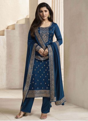 $48 - $60 - Lavender Pant Style Salwar Kameez and Lavender Pant Style  Salwar Suits online shopping