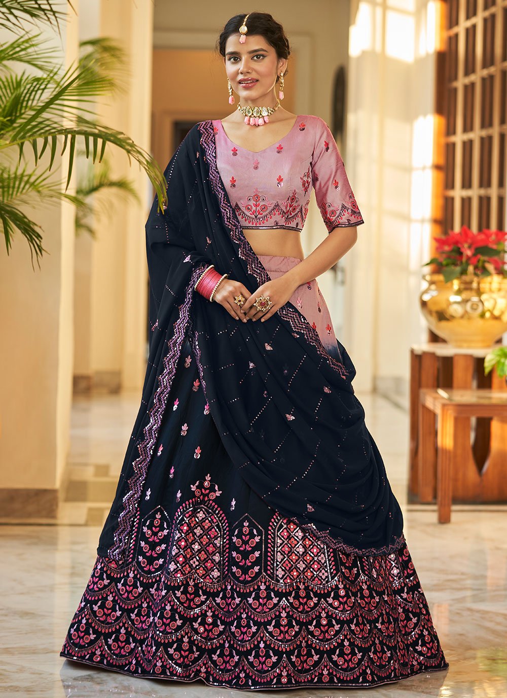 Buy online Women Silk Lehenga Choli With Dupatta Set from ethnic wear for  Women by Halfsareestudio for ₹3499 at 64% off | 2024 Limeroad.com