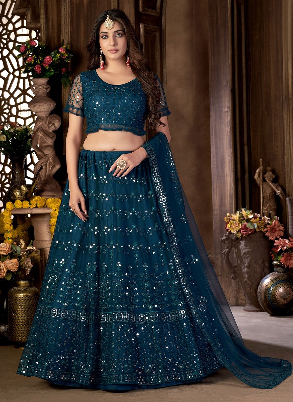 Net lehengas hotsell