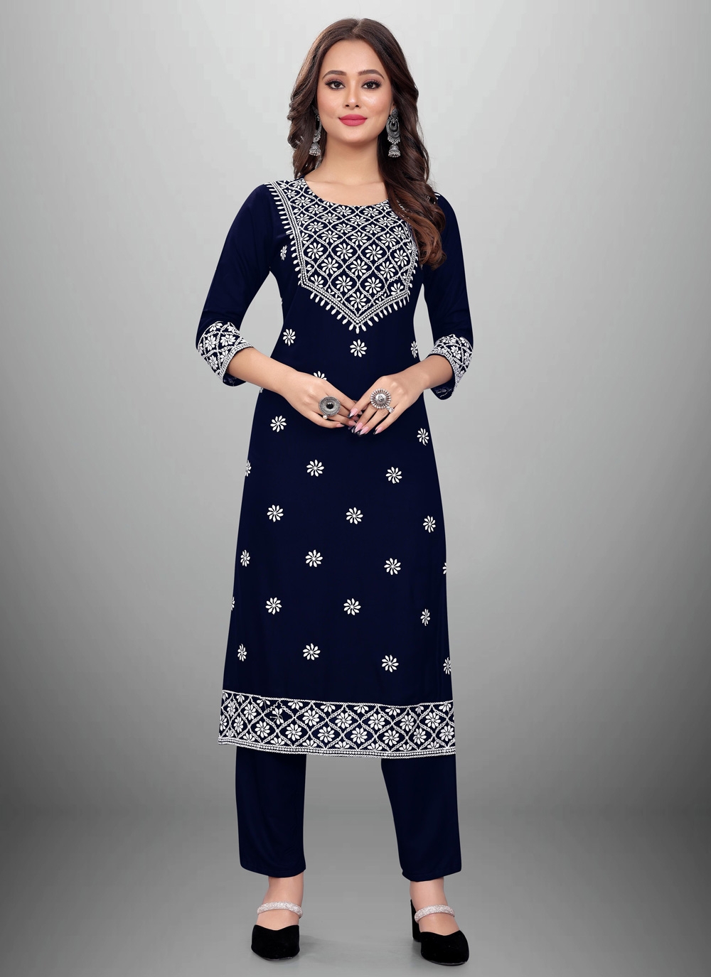 Blue kurtis clearance online