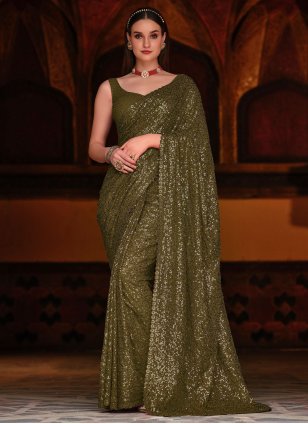 Bollywood Saree in Georgette with Sequins work