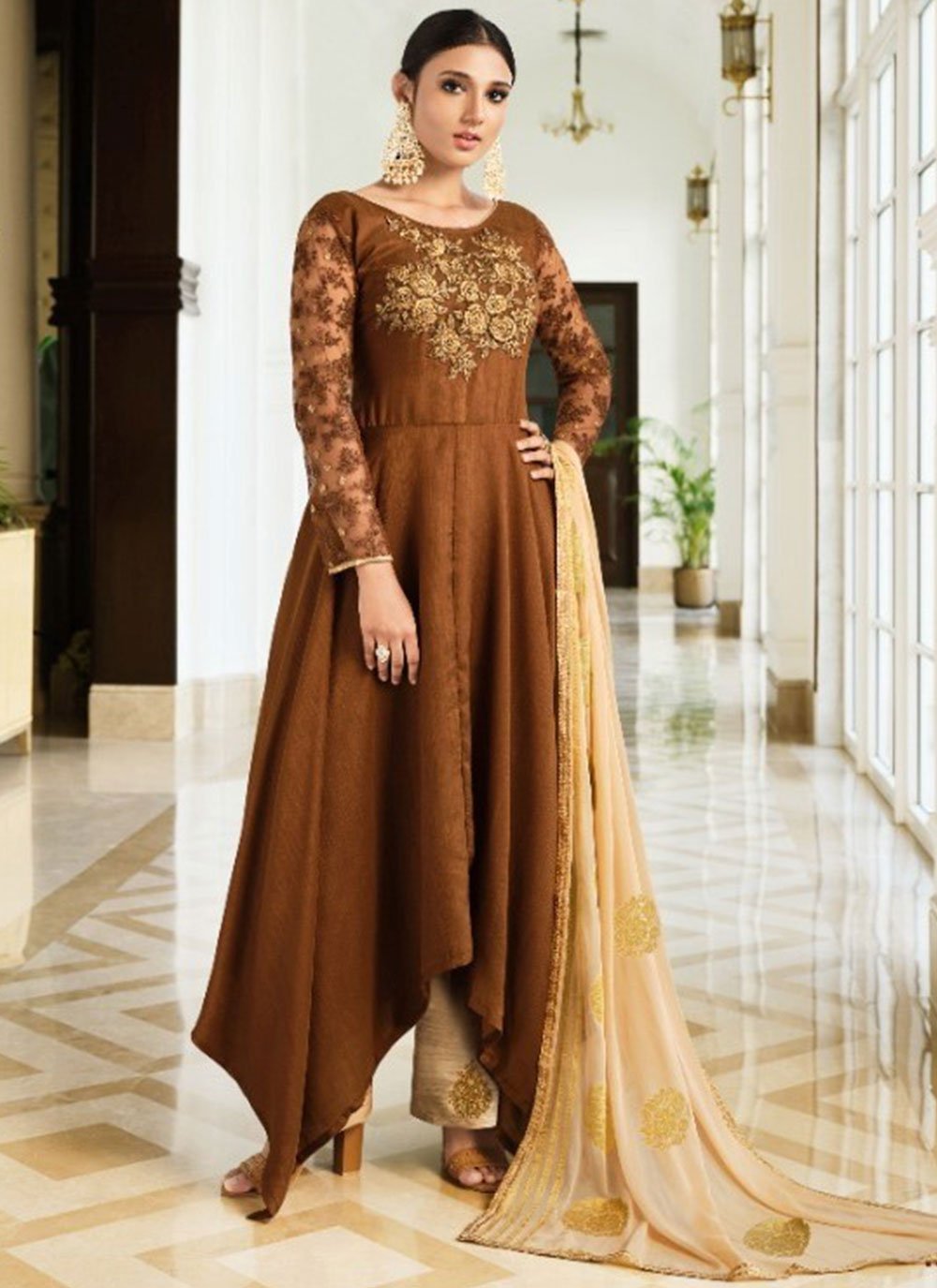 Chiffon Silk Salwar Kameez Online At Best Price - Stylecaret.com