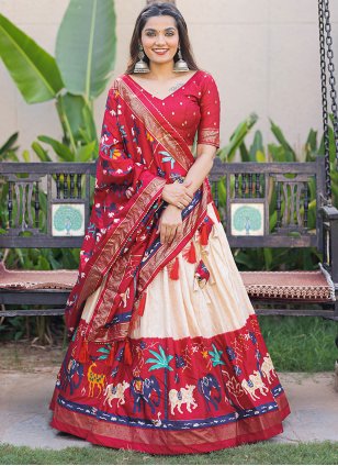 Buy Gorgeous Embellished Indo-Western Semi-Stitched Designer Lehenga Koti  with dupatta by OCCEANUS at Amazon.in