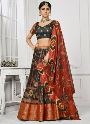Lehenga Saree - Buy Designer Lehenga Style Saris Women Online US |  Heenastyle
