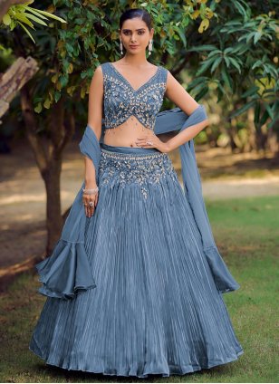 Indo-Western Blouse Designs To Pair With Heavy Lehengas To Slay Your Look |  Western blouse designs, Blouse designs, Bridal blouse designs