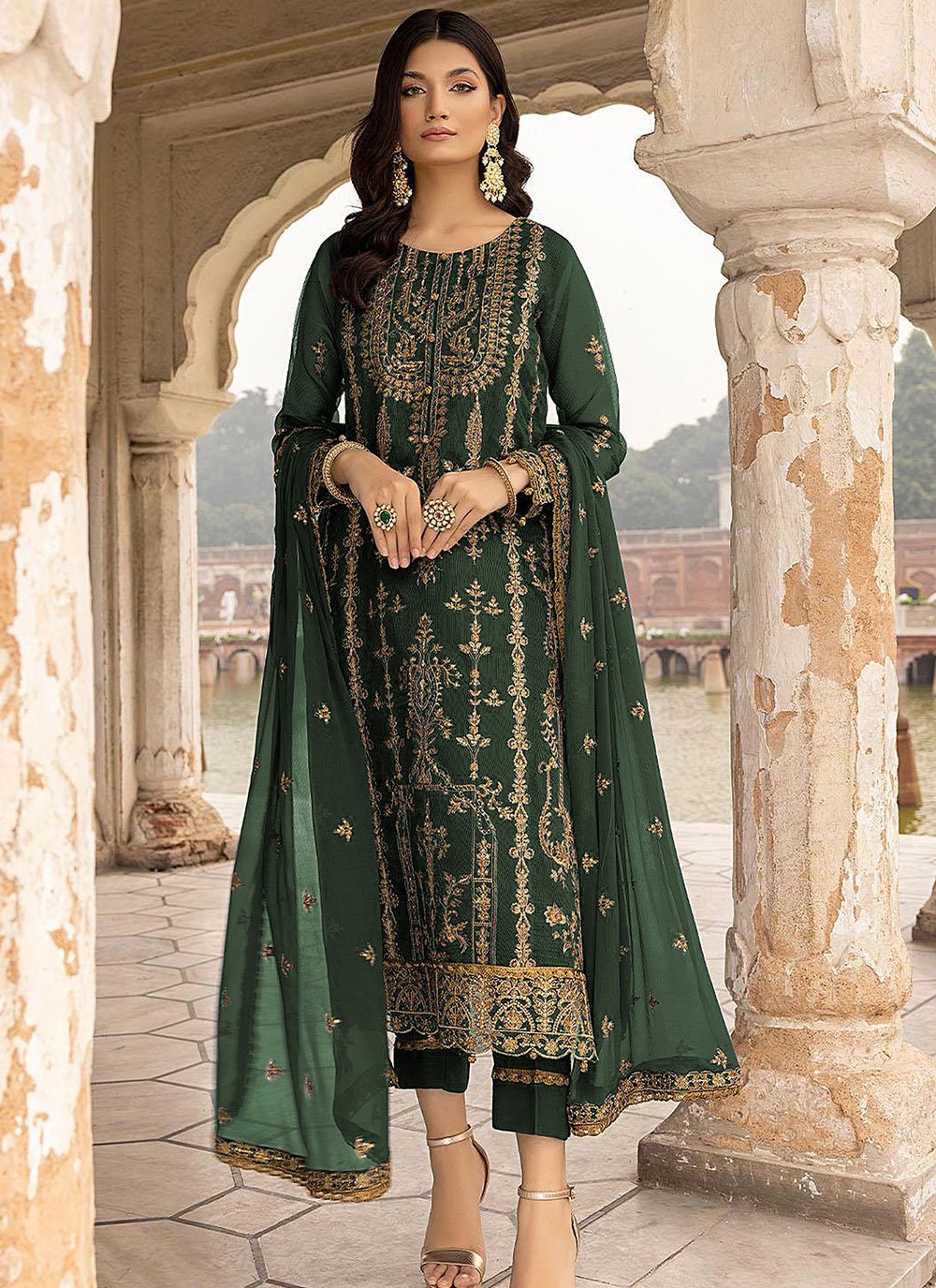 Green Salwar suit for women