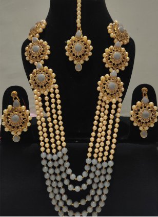 Gold and Grey Necklace Set for Women