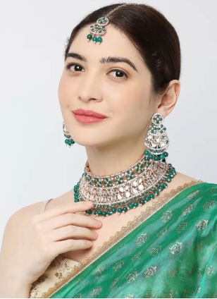 Green Jewellery Set for Women