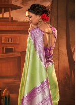 Green Kanchipuram Silk Weaving Classic Saree