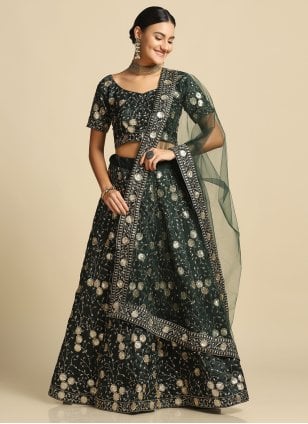 Buy Twisted threads net light peach lehenga with stylish heavy dupatta at  fealdeal.com