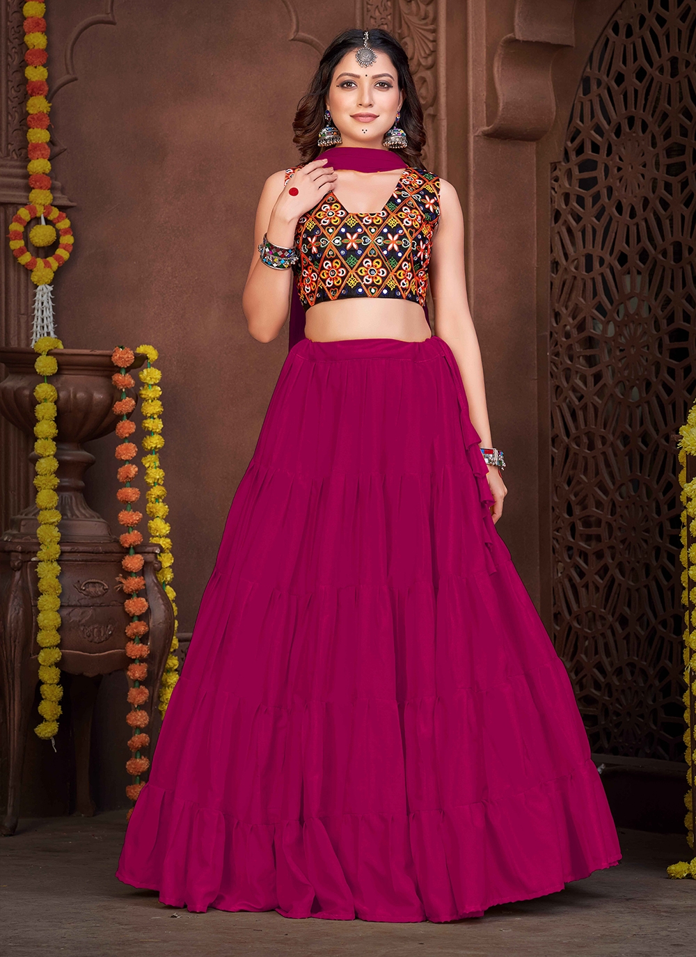 Refreshing Light Pink Colour Designer Lehenga Choli Designed In Net  Material – Kaleendi