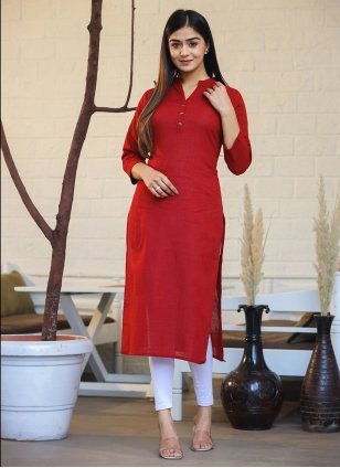 Shop Red designer Tunics And Kurtis for Women Online