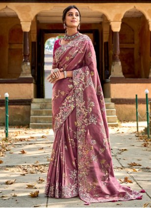Lilac Color Silk Georgette Saree - Tariq Collection Yf#21161 at Rs 7025.00  | Georgette Sarees | ID: 2849081316448