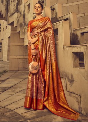 Item : Saree, Sari Condition : New Material : Silk, Zari Color : Multi Color  (Shade of this… | Silk sarees with price, Silk saree blouse designs, Latest silk  sarees