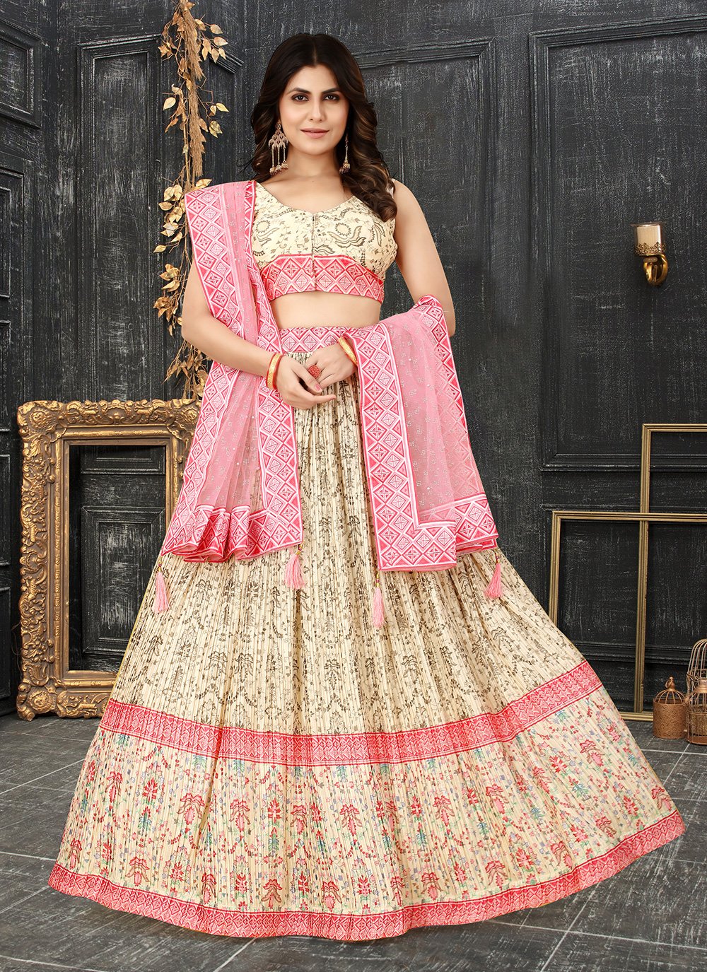Best Peach Colour Bridal Lehenga Collection, this collection are silk,