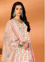 Multi Colour Cotton  Hand Work Trendy Salwar Suits