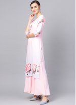 Multi Colour Crepe Digital Print Readymade Salwar Suits
