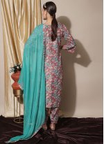 Multi Colour Muslin Digital Print Trendy Salwar Suits