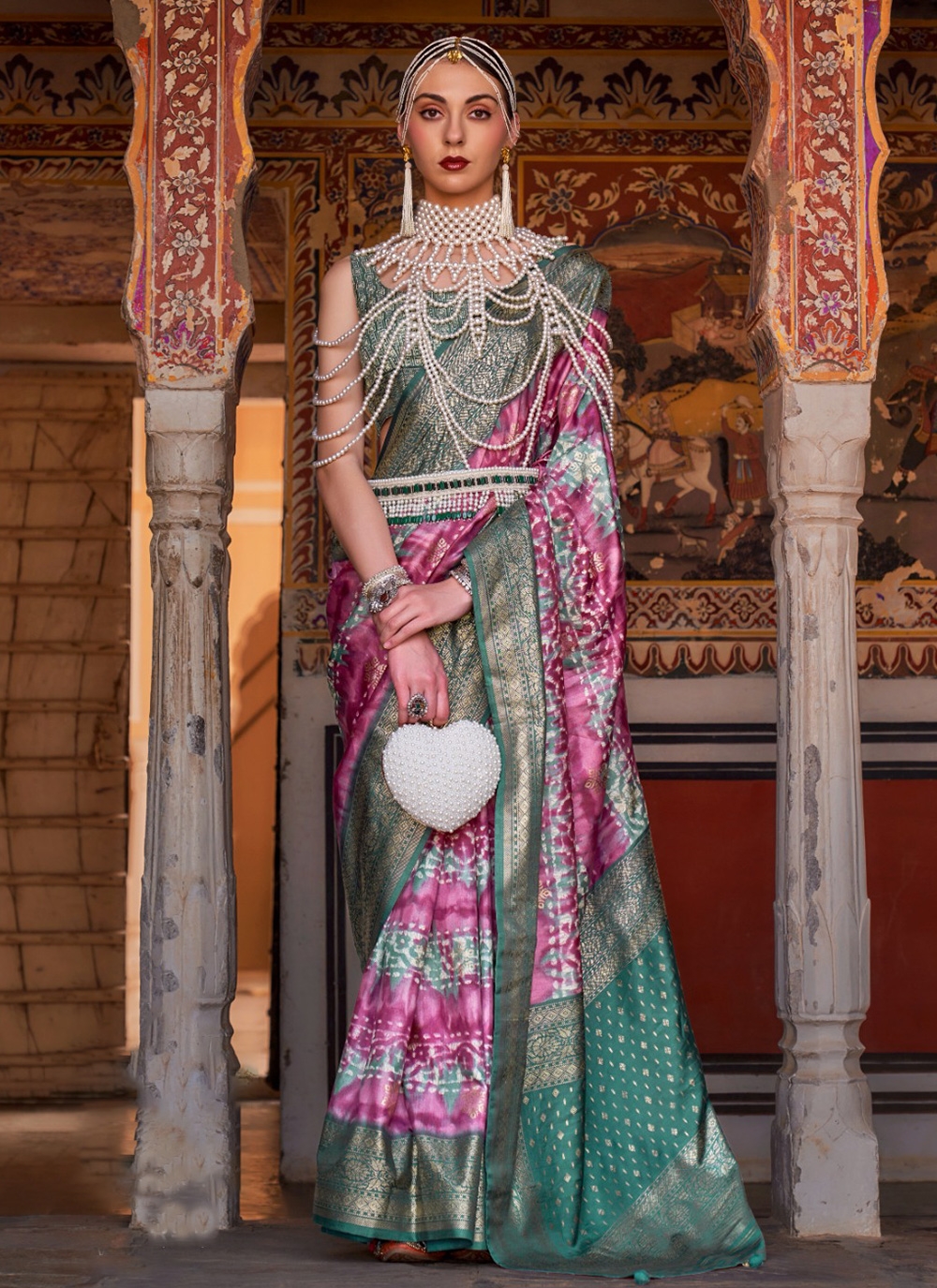 Semi Kanchi Bridal Saree - Silk Bazaar