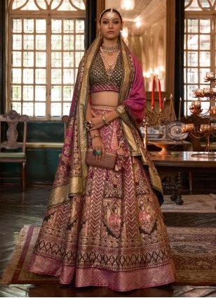Beautiful Multi Color Lehenga choli For Wedding Buy Now – Joshindia