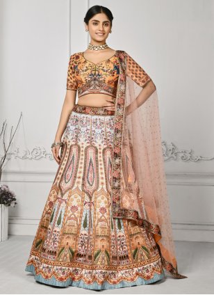 Multi Colour Wedding Designer Lehenga Choli