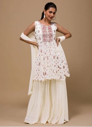 M-Preet | Patiyala dress, White punjabi suits, Dress indian style