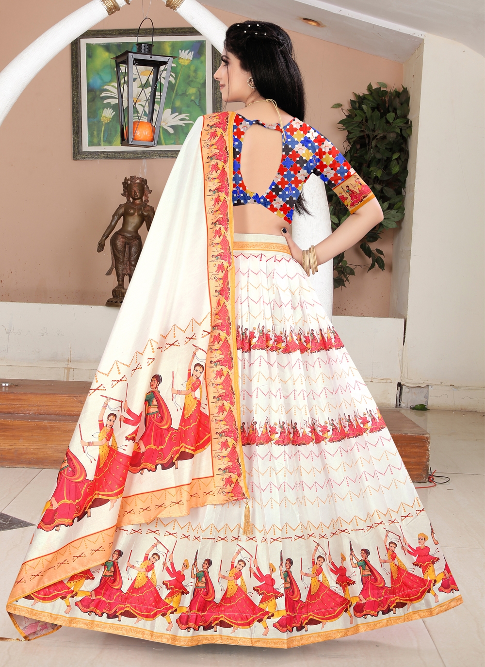 Brides who stayed in white lehenga on their Maribelle day wedding day