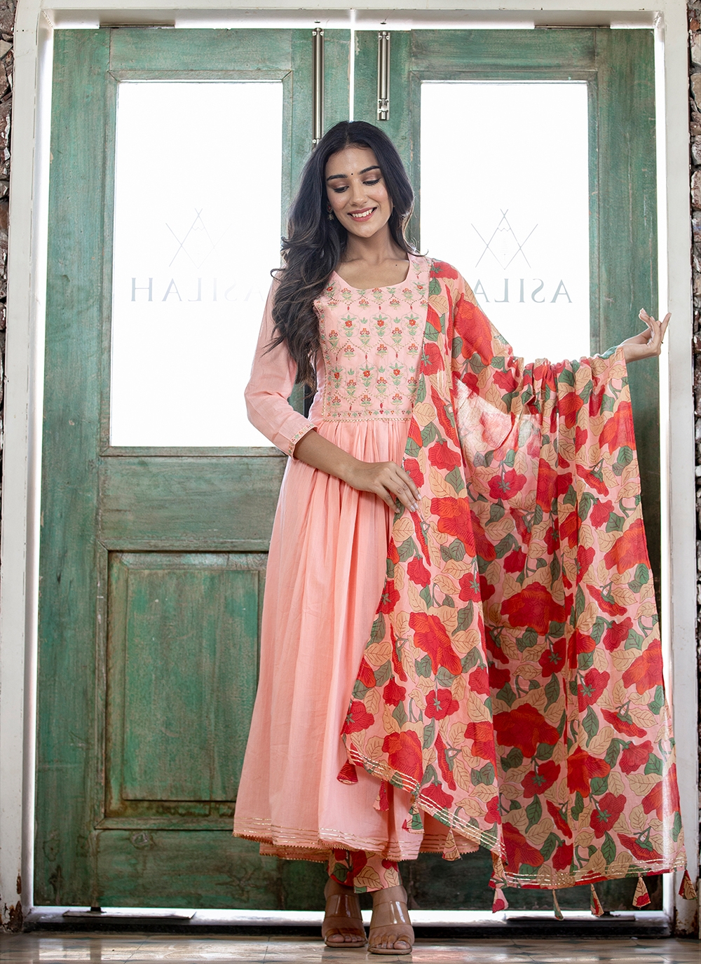 Pranjal A-Line Pranjul Cotton Readymade Dress Suit, Handwash at Rs 482 in  Nashik