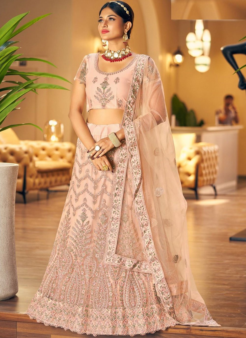www.trulyours.in brings exclusive wedding lahenga Pink & Red Diamond Work Bridal  Lehenga Choli.The lehenga … | Designer lehenga choli, Lehenga choli online,  Lehenga