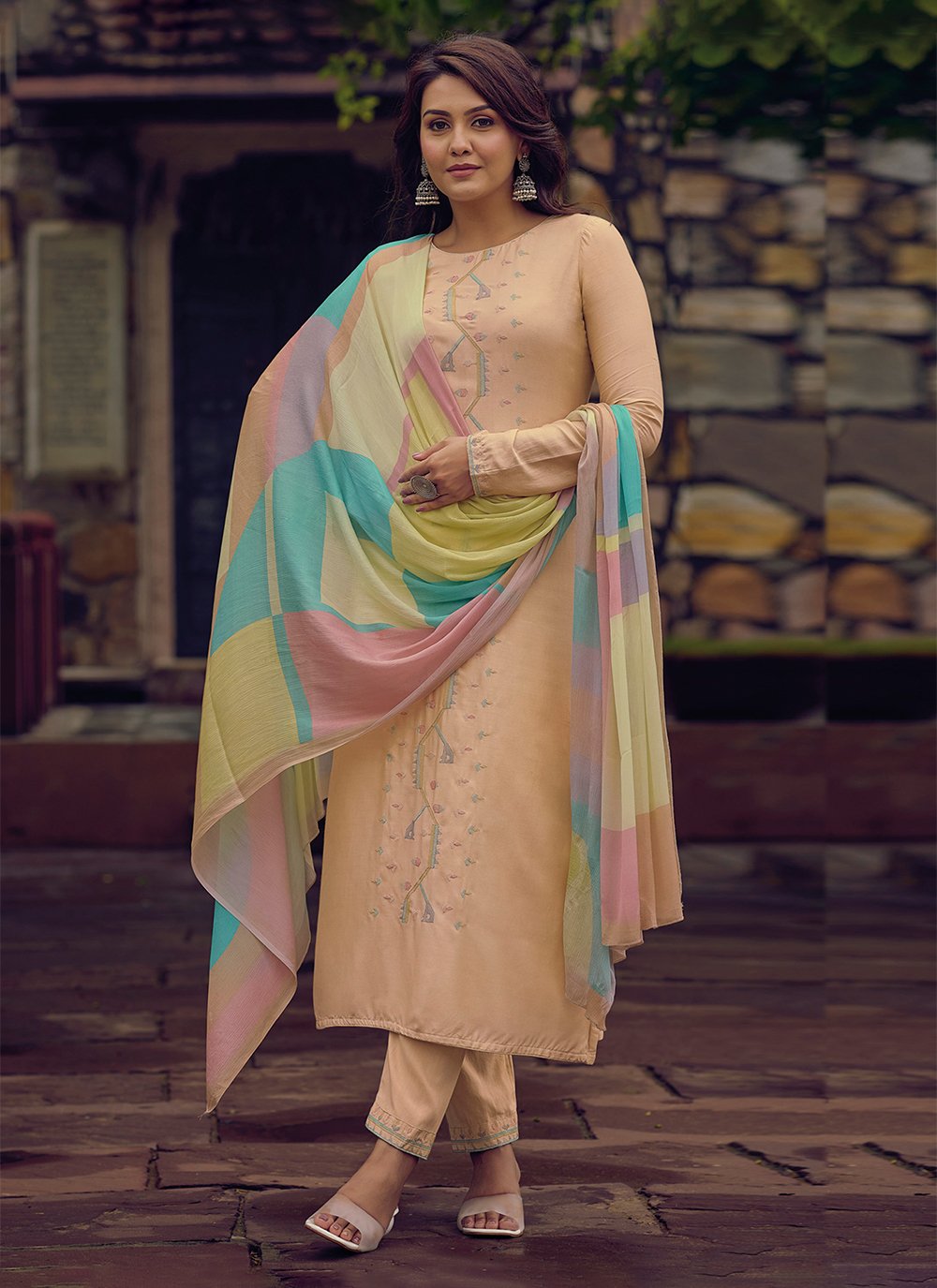 Page 13 | Orange Festival Salwar Suits for Women: Buy Latest Designs Online  | Utsav Fashion