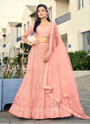 Pretty Pink Engagement Lehenga at Rs.8999/Piece in bhuj-kutch offer by  Neelkanth Sarees