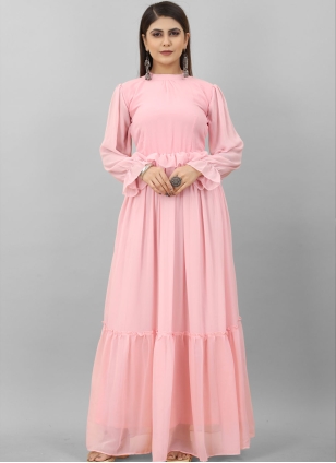 Plain top cotton gown