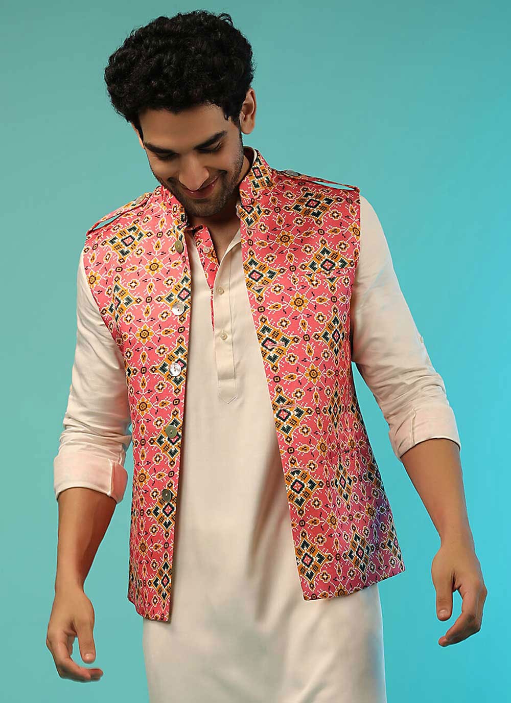 Buy Dhruvam Nehru Jacket - Sage Green for Wedding from Anita Dongre.