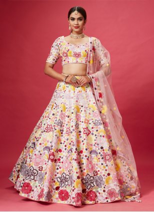Pink Black Woven Design Lehenga Choli - Buy Pink Black Woven Design Lehenga  Choli online in India