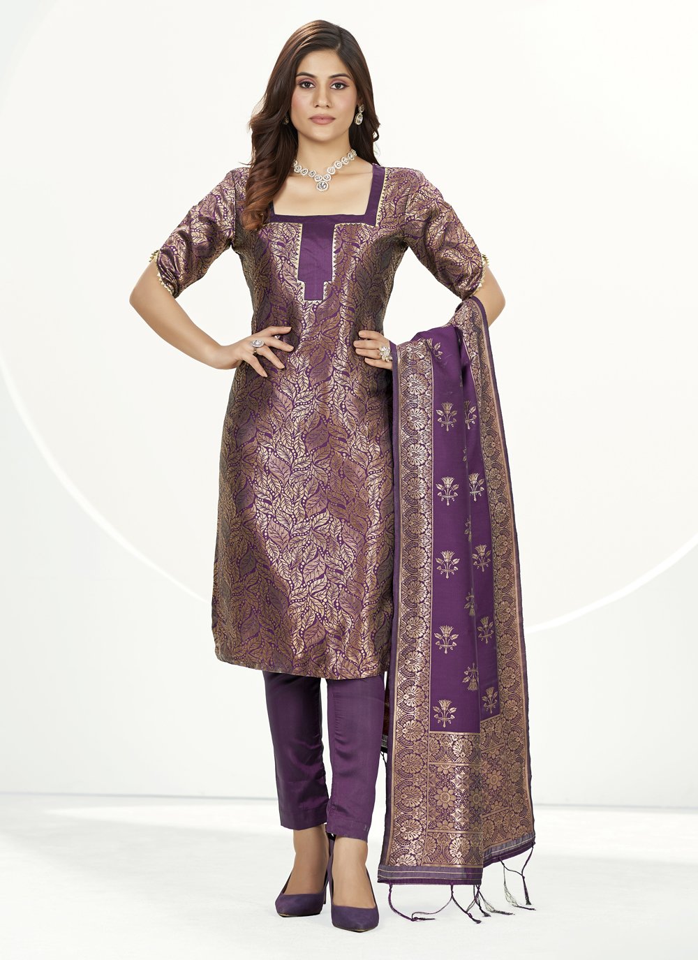 Modern silk suits designs || Silk Suit Designs || new silk salwar Suits ||  silk kurti designs 2020 - YouTube