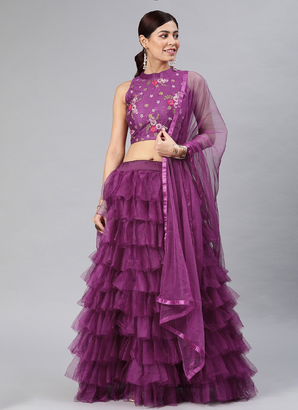 Frill lehenga hotsell choli online