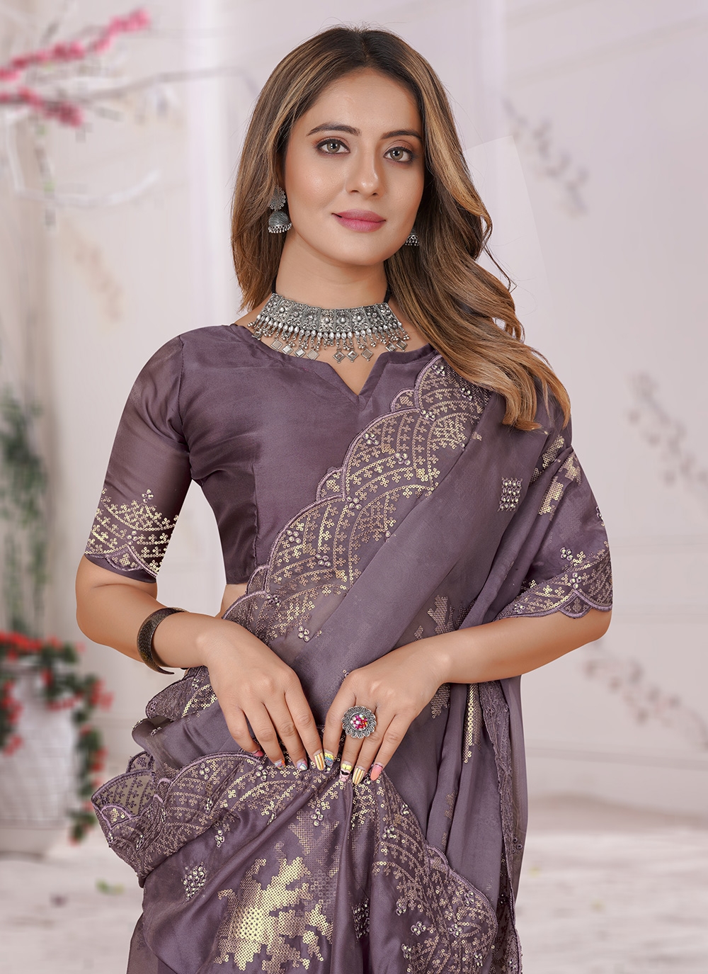 Outfit Idea For Farewell:- Wanderlust Fashion | Netted blouse designs, Designer  saree blouse patterns, Indian saree blouses designs