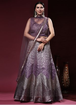 Amazing Purple Silk Lehenga Choli for Women Sangeet Ready to Wear in USA  Free Shipping Partywear Wedding Lehenga Choli for Girls Lehenga Set - Etsy