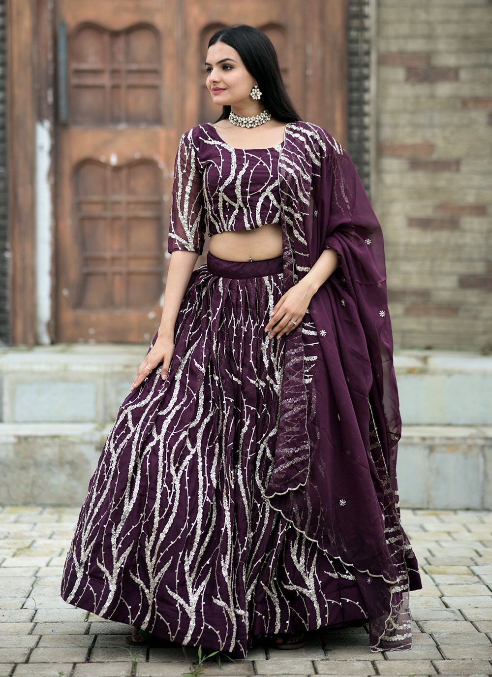 Designer Party Wear Lehenga in Delhi at best price by Jalan Suits & Sarees  - Justdial