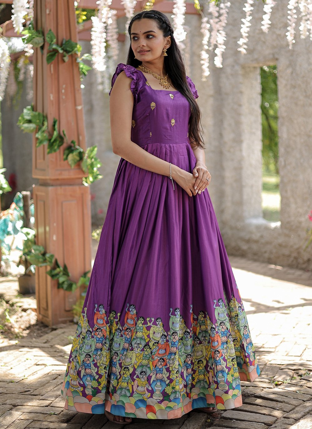 Purple Zari Dress – Tamara