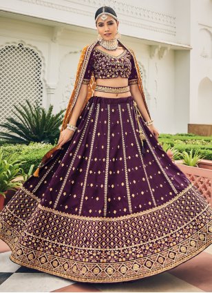 Pink Heavy Designer Work Wedding Lehenga Choli - Indian Heavy Anarkali  Lehenga Gowns Sharara Sarees Pakistani Dresses in USA/UK/Canada/UAE -  IndiaBoulevard