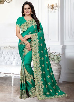 Rama Silk Embroidered Contemporary Sari
