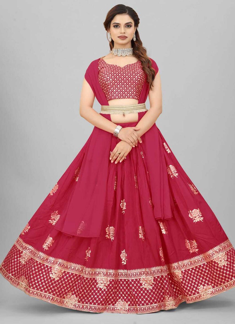 suhani multicolor chanderi lehenga choli set - Buy Designer Ethnic Wear for  Women Online in India - Idaho Clothing
