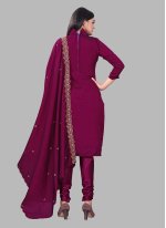 Rani Silk Embroidered Salwar suit
