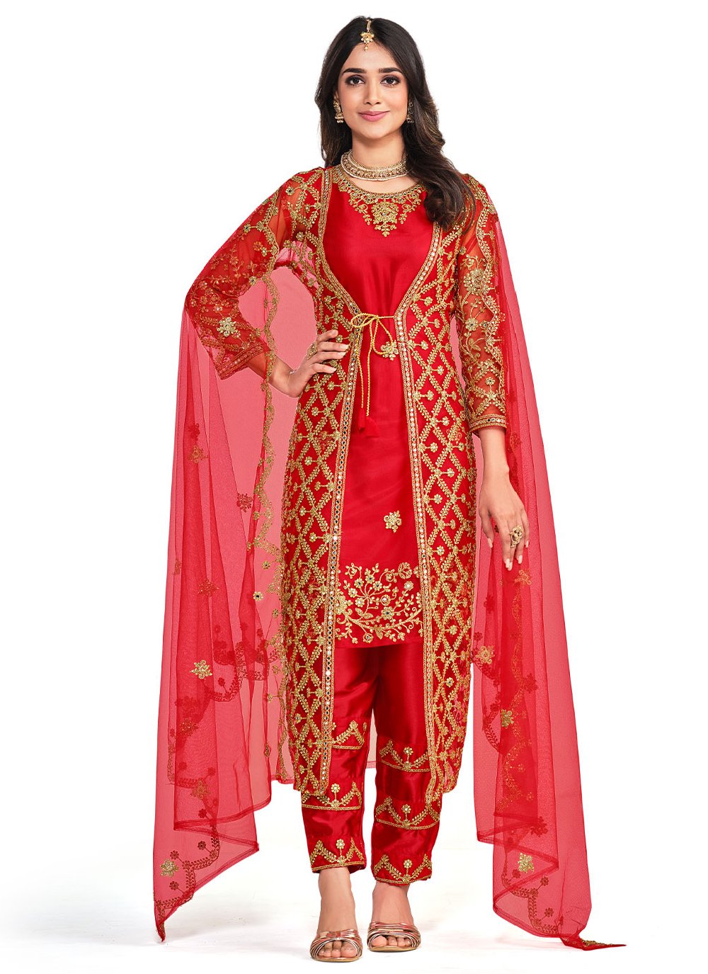 Beautiful jacket dress | Patiala salwar, Indian outfits, Designer punjabi  suits