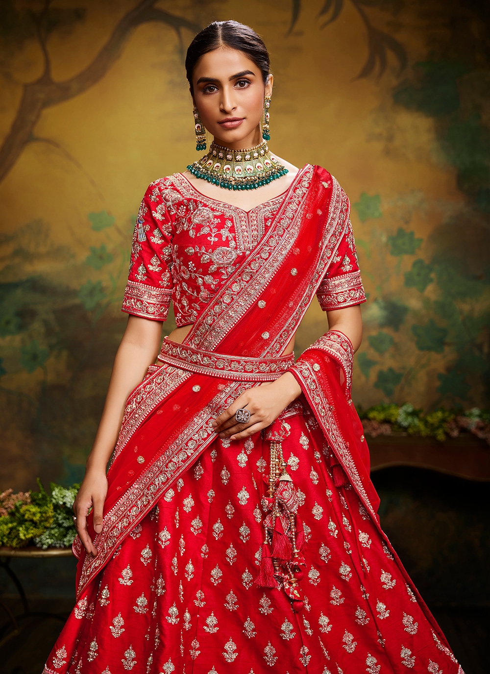 Bridal Lehengas In Red We Can't Get Over | Bridal lehenga designs, Bridal  lehenga red, Lehenga designs