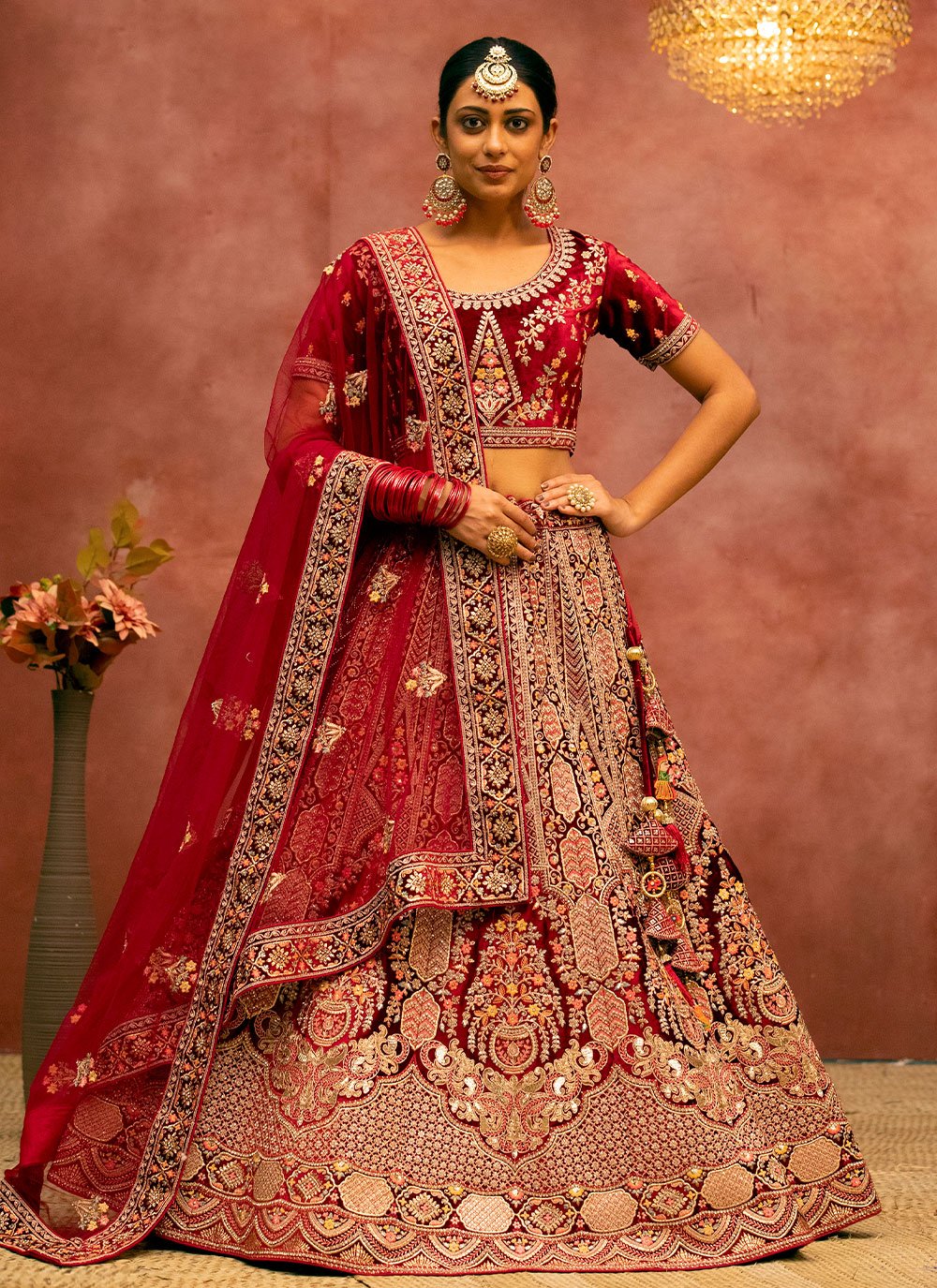 Buy Sabyasachi Inspired Lehenga Set Multi Velvet, Net Dupatta Heavy Bridal  Lehenga Choli Designer Lehenga for Women and Girls Online in India - Etsy