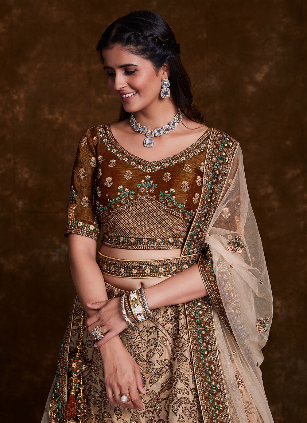 Buy Designer Black Party Wear Embroidered Silk Lehenga Choli for Wedding  With Dupatta , Mahendi Lehenga for Girl Indian Ethnic Wear Online in India  - Etsy